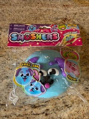 SMUSHERS- NEW!! Squishy fidget Toy- Cute Stress Reliever Blue- SELLING FAST!!!